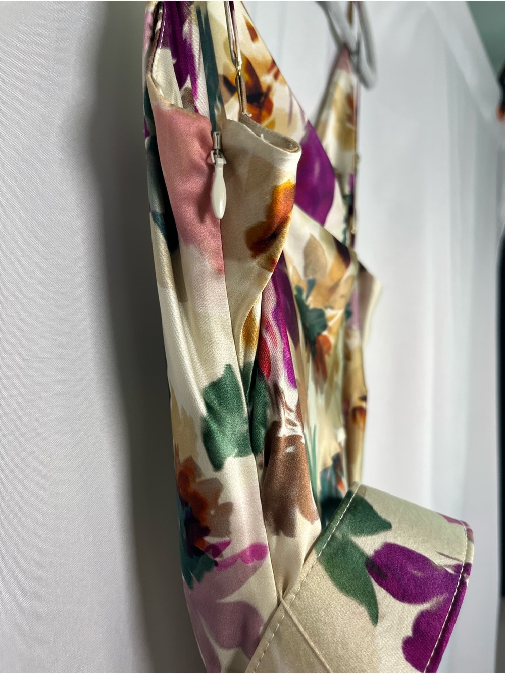 Nicholas floral nahara lark belted slip maxi dress silk cowl neck US SZ 8 EUC - Picture 11 of 13